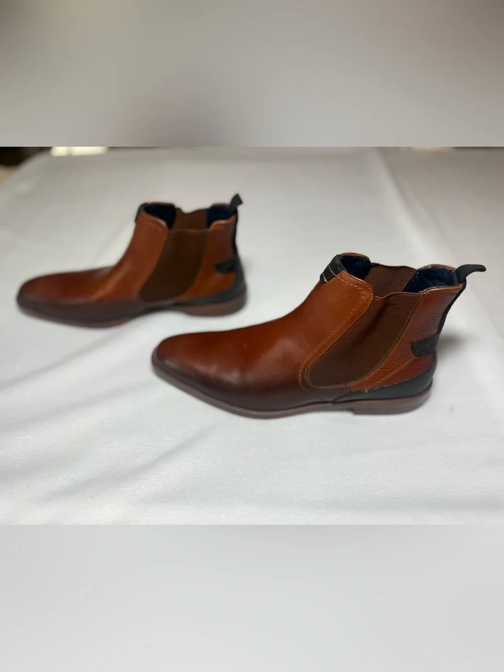 Stacy Adams Men’s Brown Leather Chelsea Ankle Boots